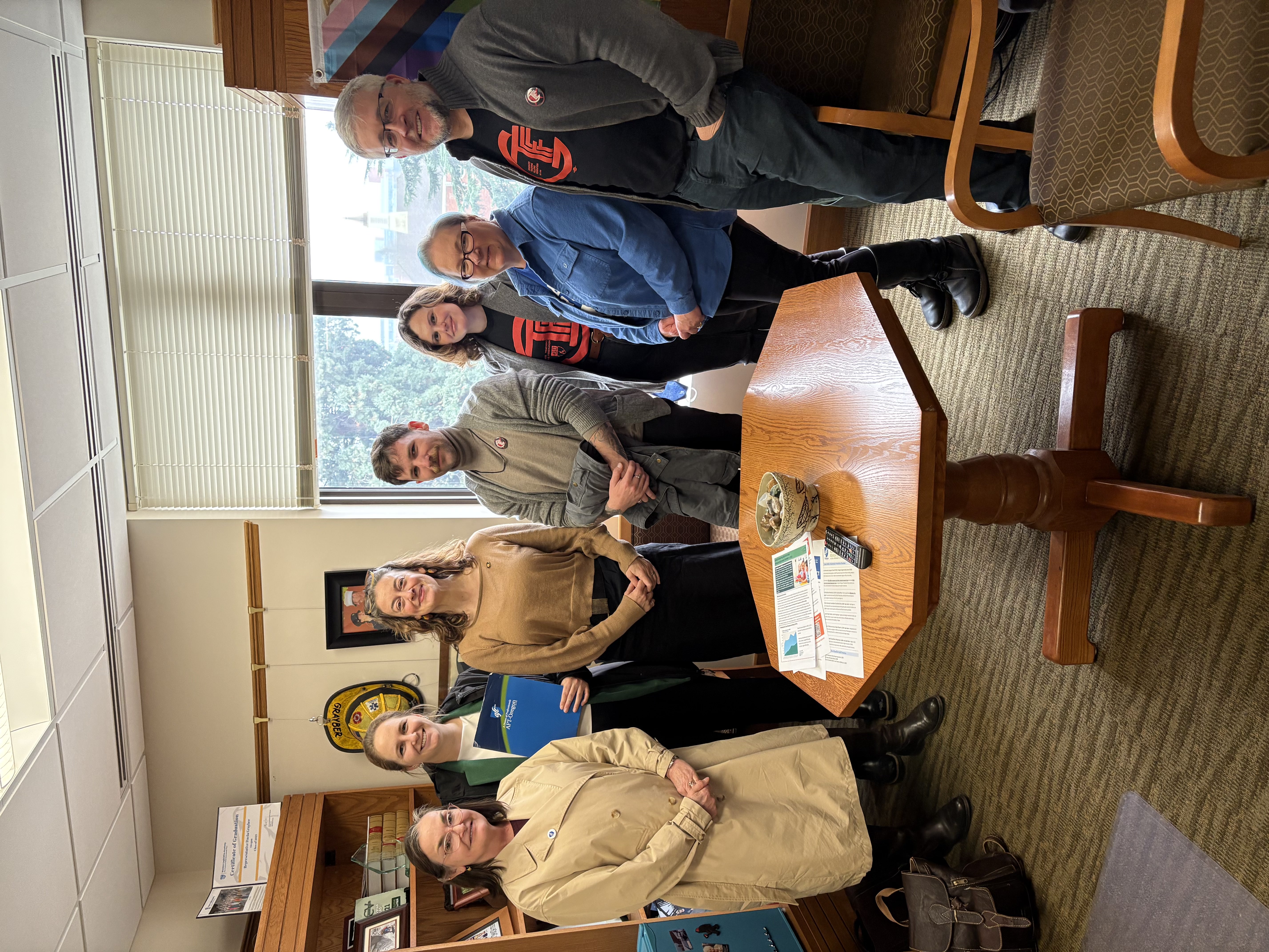 AFT-Oregon members meet with Rep. Dacia Grayber