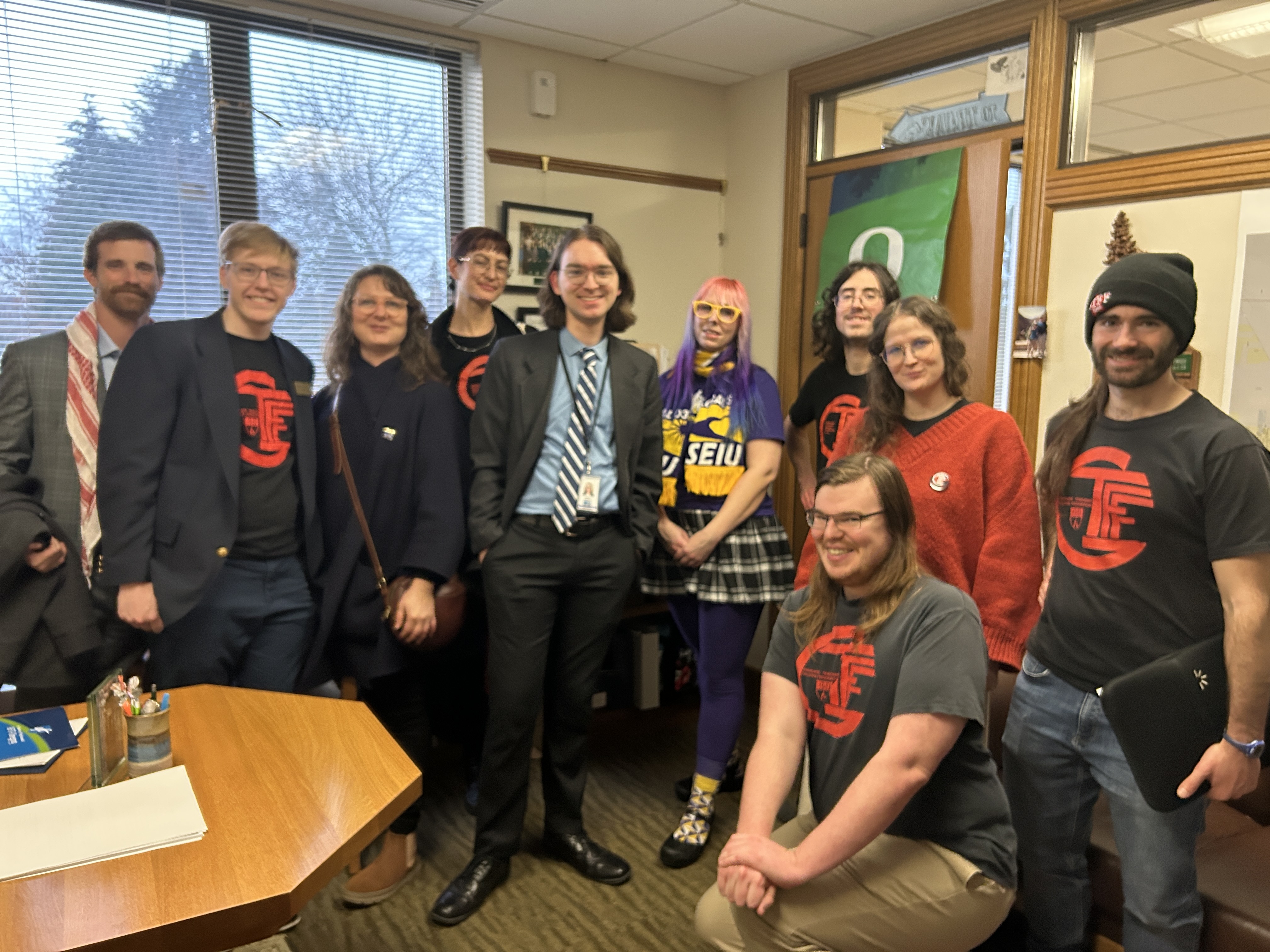 AFT-Oregon members meet with Rep. Nancy Nathanson's staff