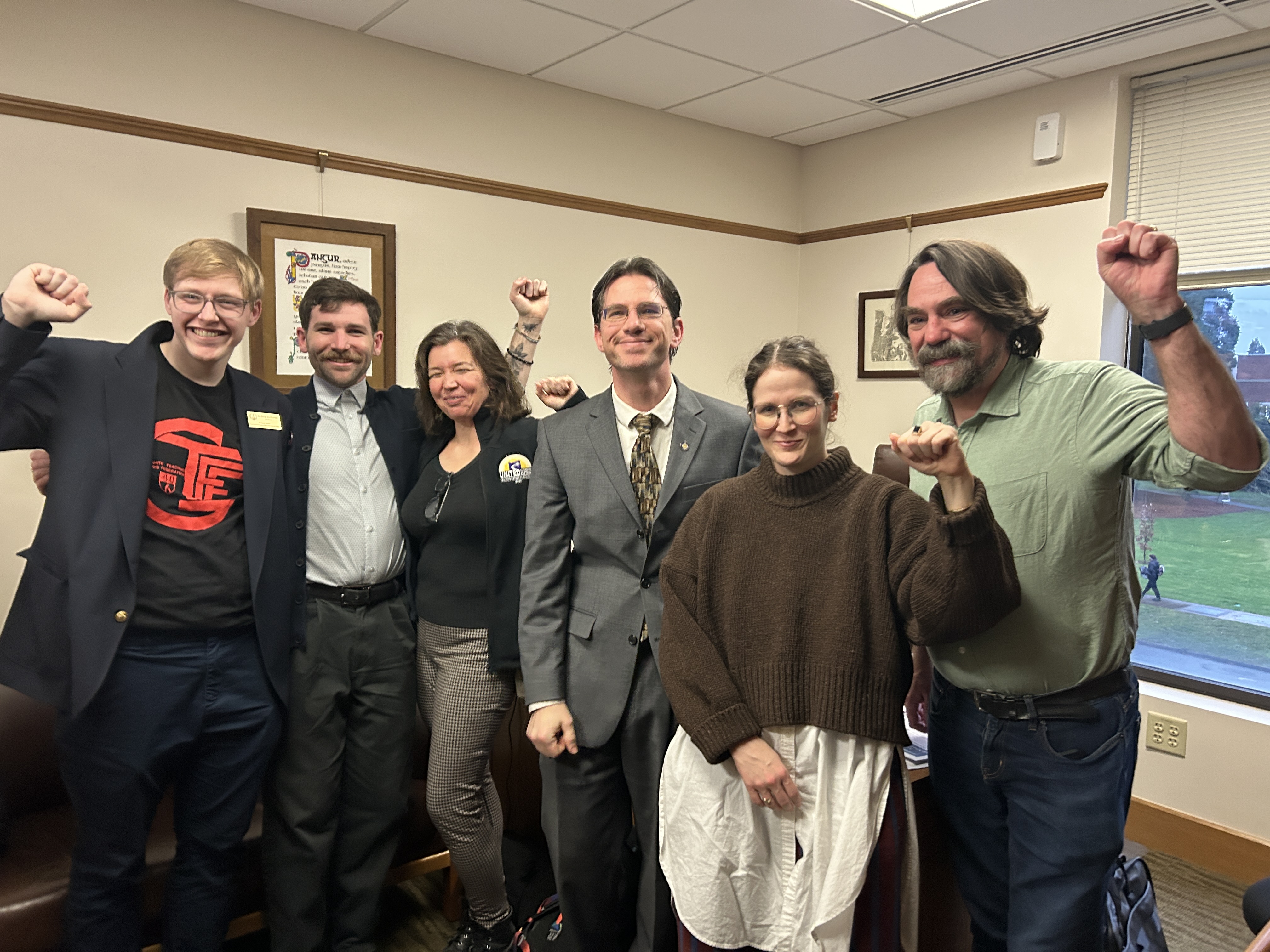 AFT-Oregon members meet with Rep. Zach Hudson