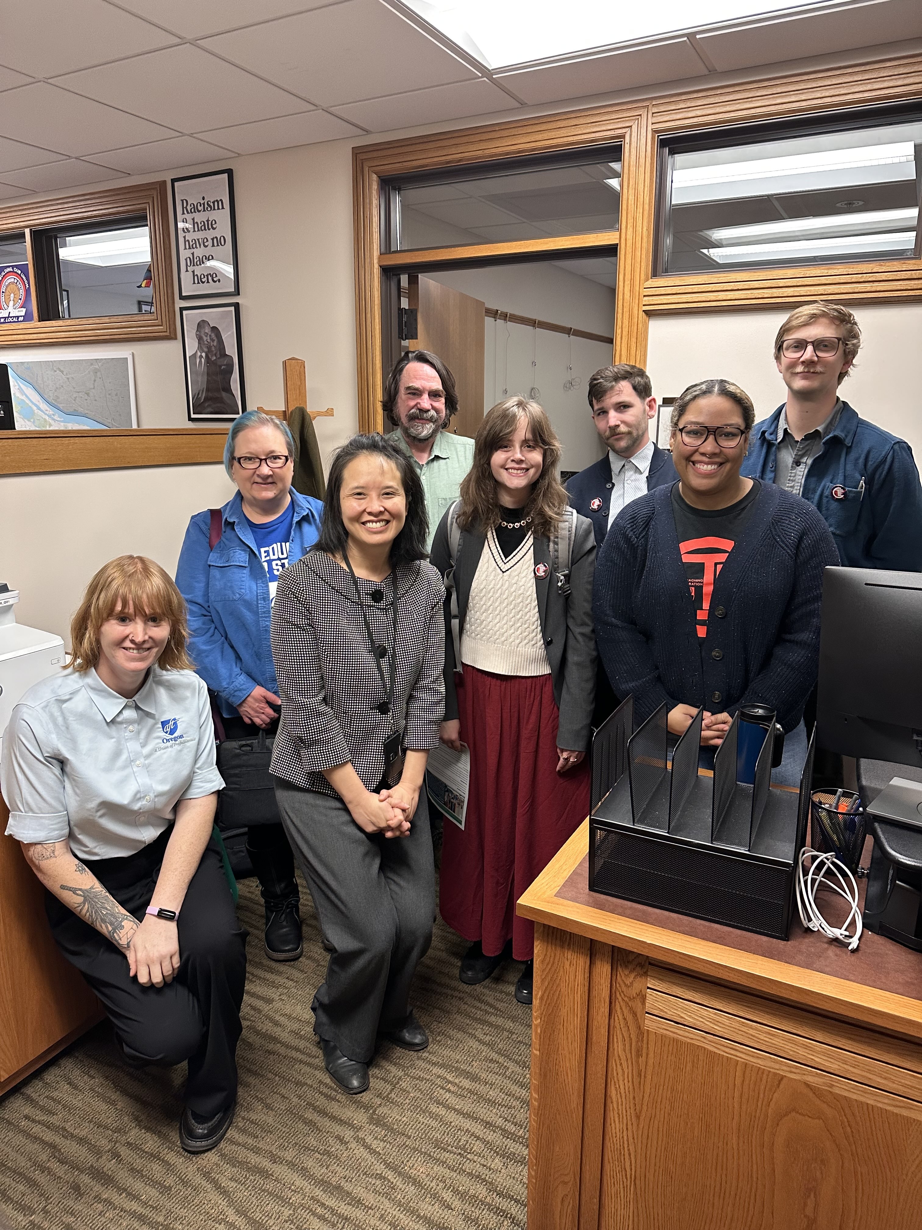 AFT-Oregon members meet with Senator-elect Khanh Pham