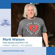 Mark Watson for House District 29, Forest Grove/Hillsboro