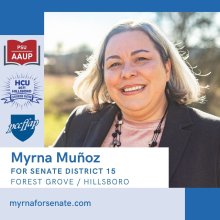 Myrna Munoz for Senate District 15, Forest Grove/Hillsboro
